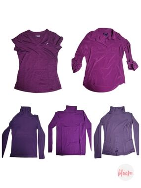 Lot Of 5 Purple Tops For Women